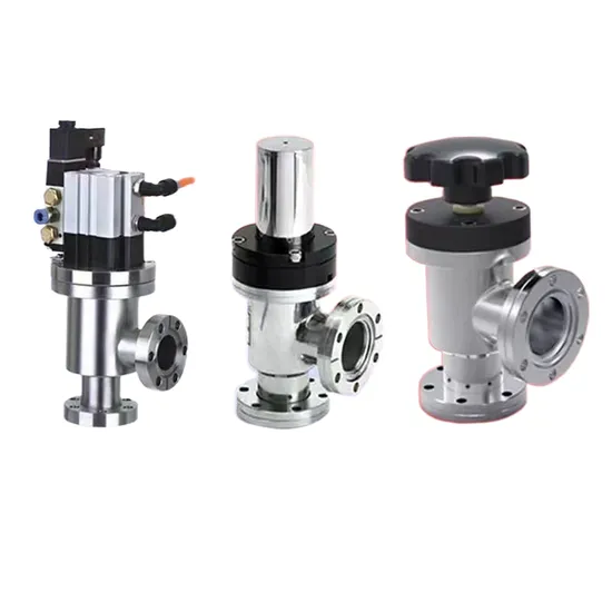 High Vacuum Angle Valve Manual Pneumatic Electromagnetic